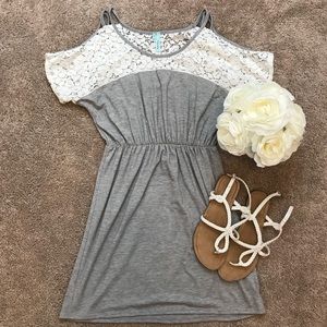 Cold Shoulder Lace Dress